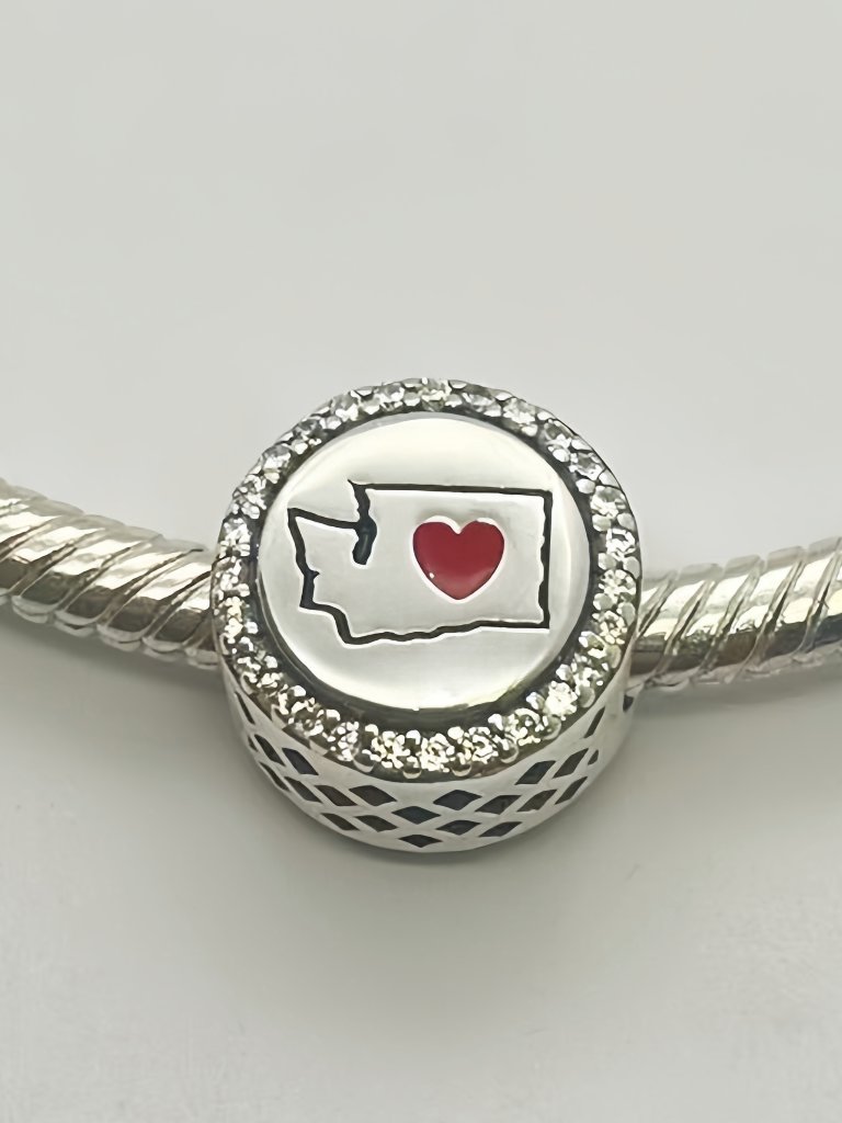 Pandora Washington Map Exclusive Dangle Charm